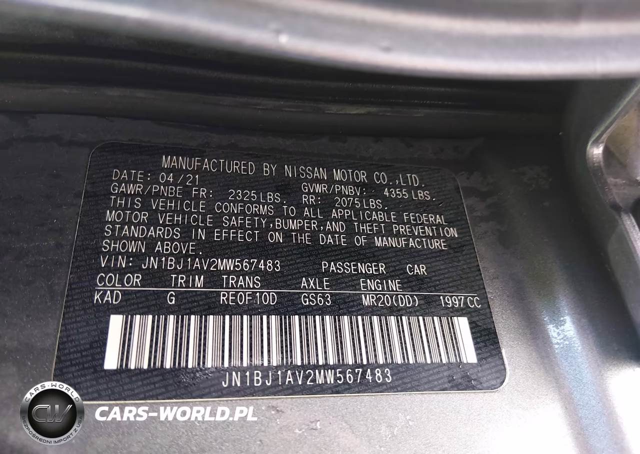 2021 Nissan Rogue Sport S Fwd Xtronic Cvt VIN:JN1BJ1AV2MW567483 - 9