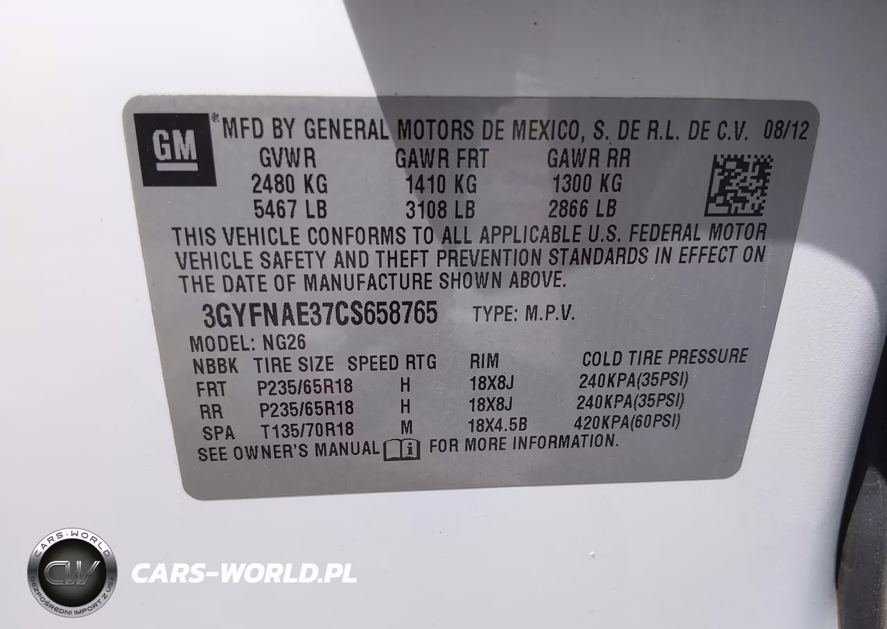 2012 Cadillac Srx Luxury Collection VIN:3GYFNAE37CS658765 - 9