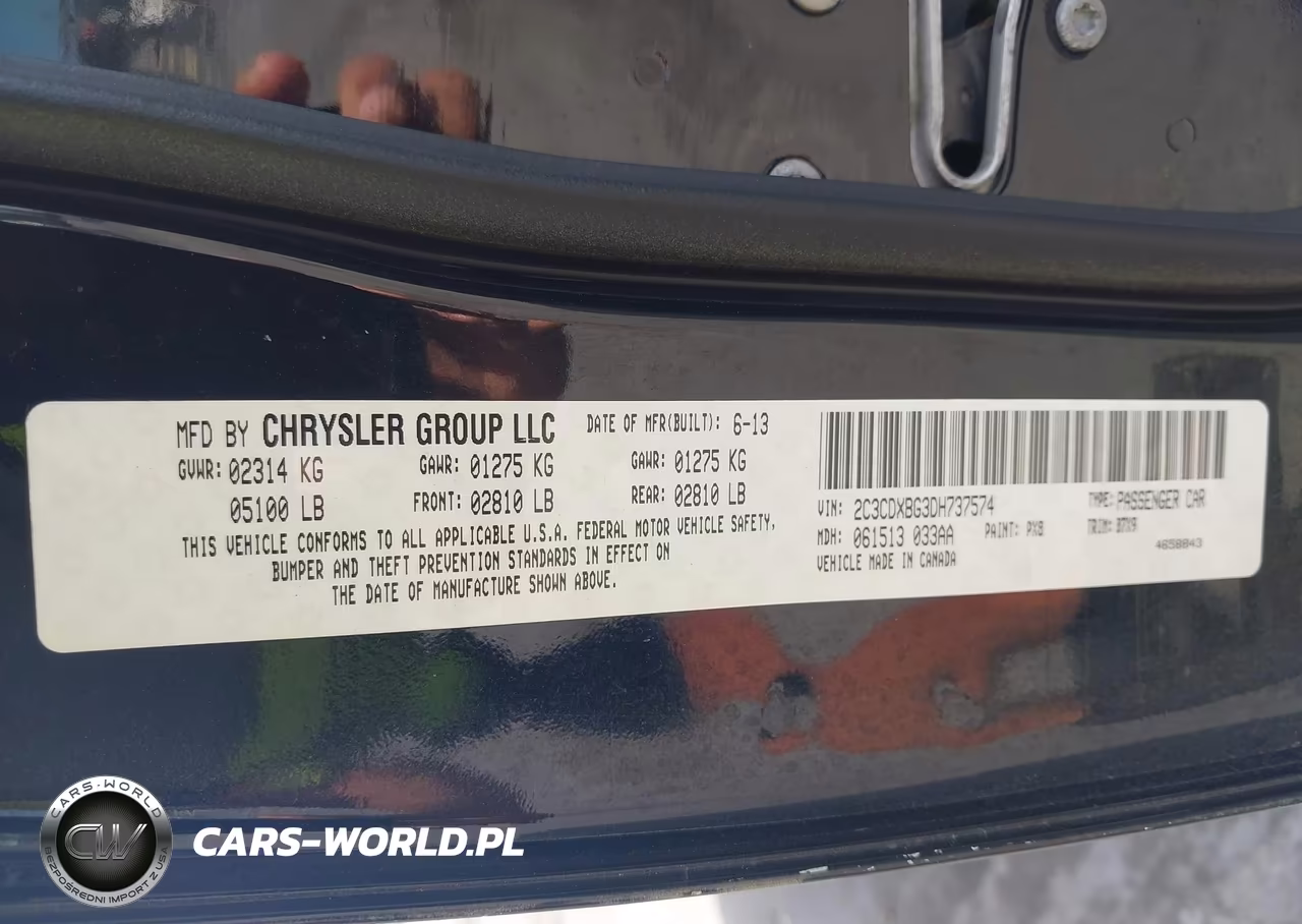 2013 Dodge Charger Se VIN:2C3CDXBG3DH737574 - 9