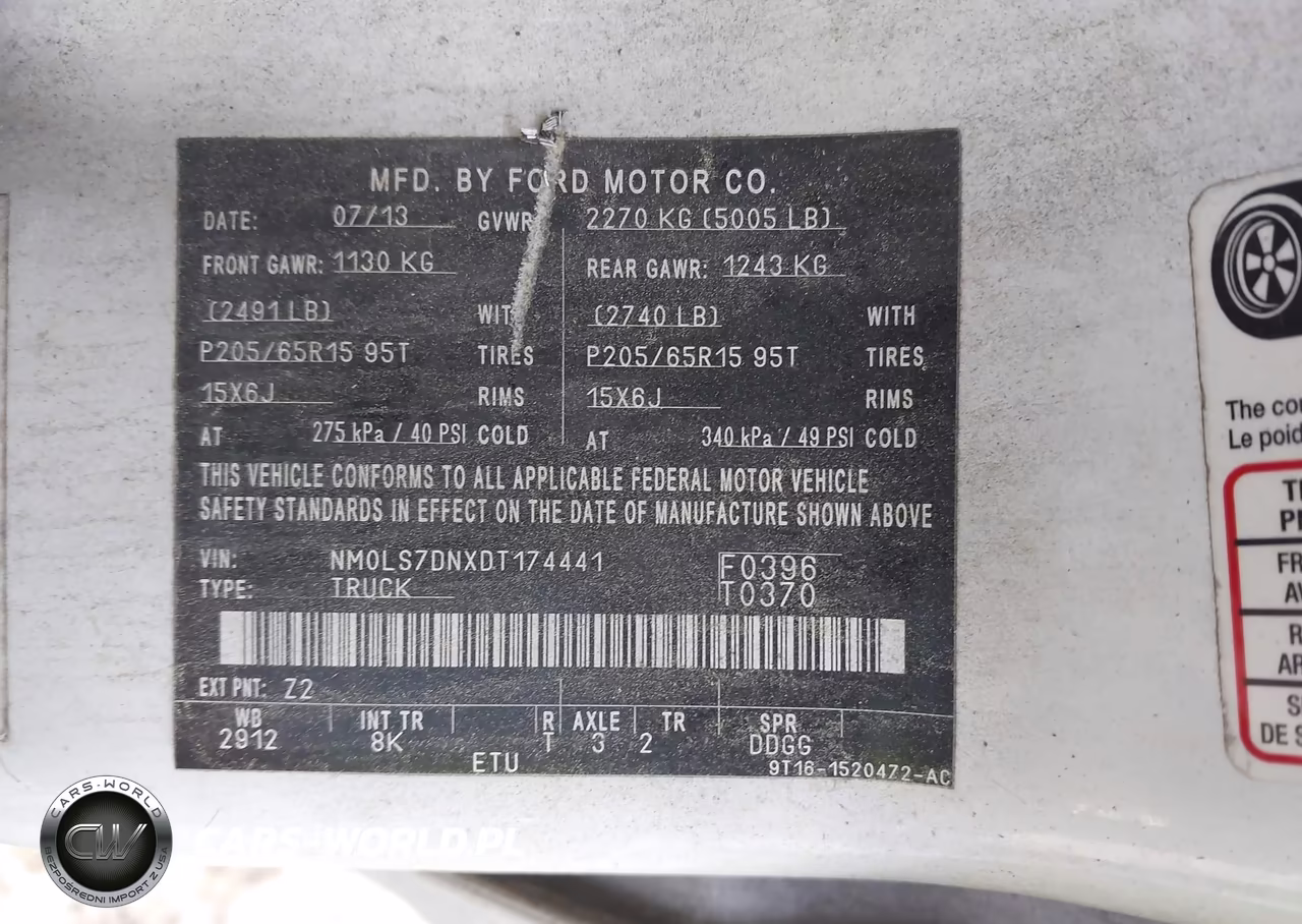 2013 Ford Transit Connect Xlt VIN:NM0LS7DNXDT174441 - 9