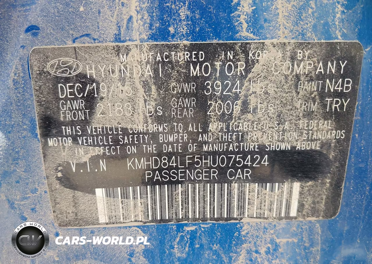 2017 Hyundai Elantra Limited VIN:KMHD84LF5HU075424 - 9