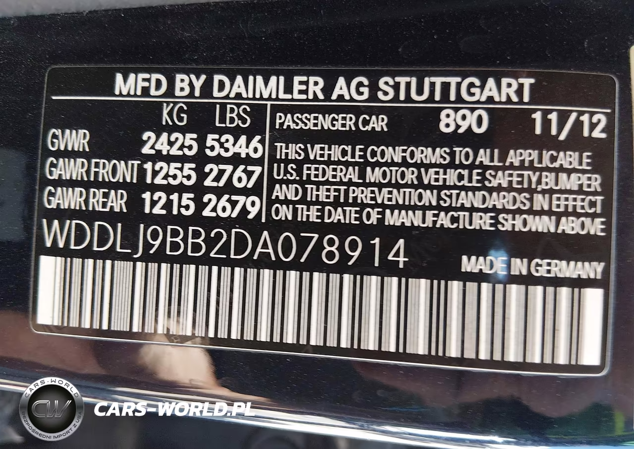 2013 Mercedes-Benz Cls 550 4Matic VIN:WDDLJ9BB2DA078914 - 9