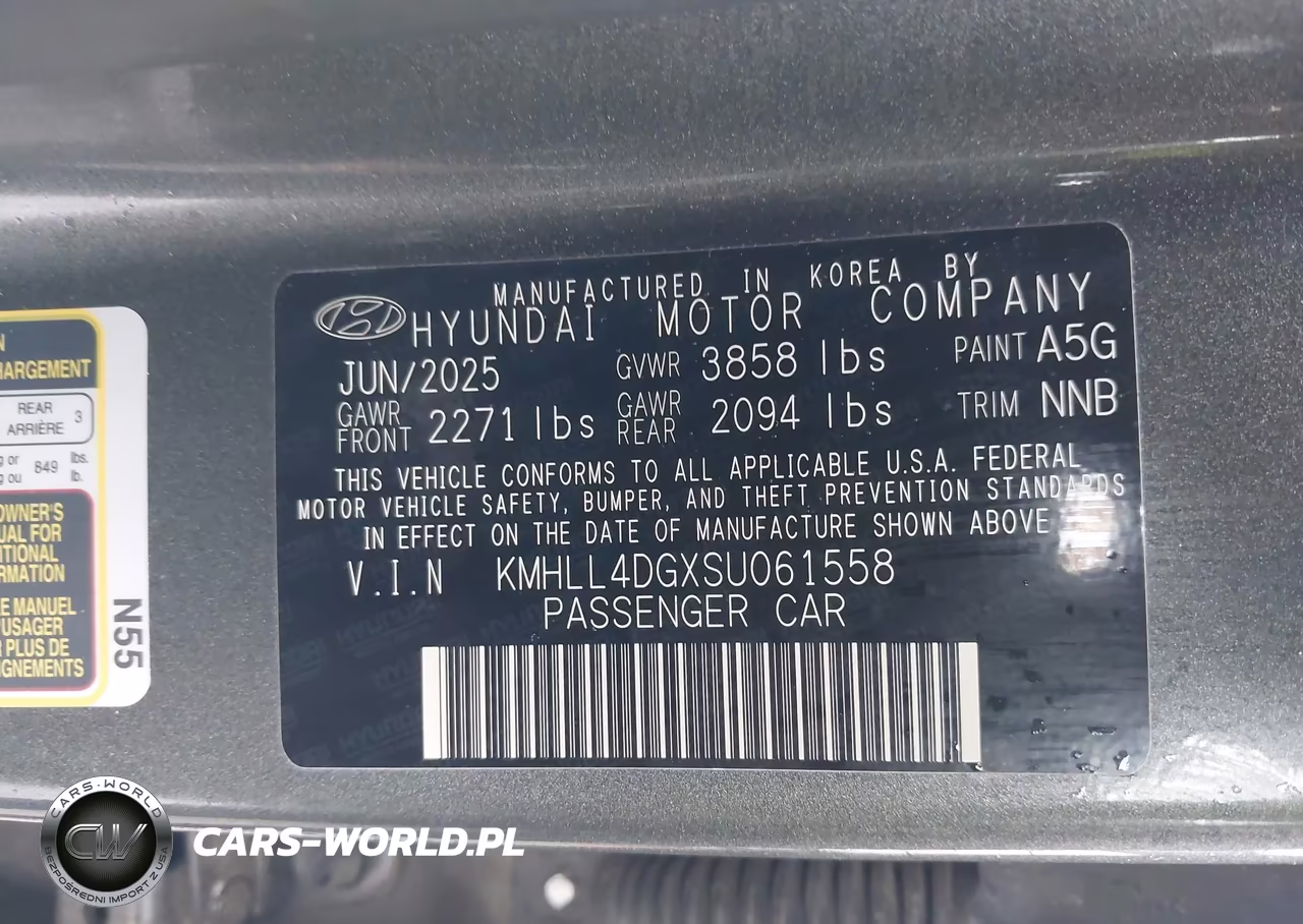 2025 Hyundai Elantra Se VIN:KMHLL4DGXSU061558 - 9