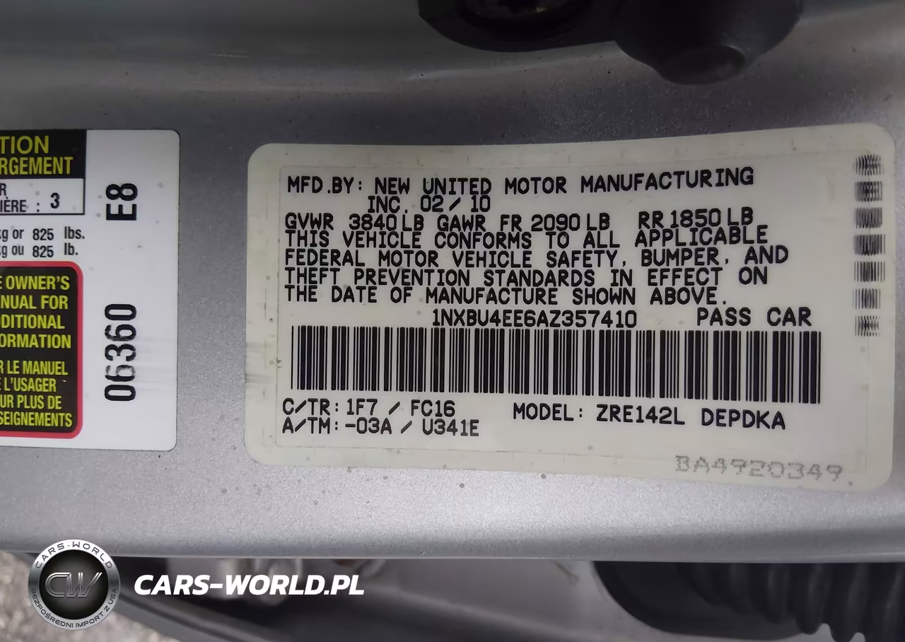 2010 Toyota Corolla Le VIN:1NXBU4EE6AZ357410 - 9