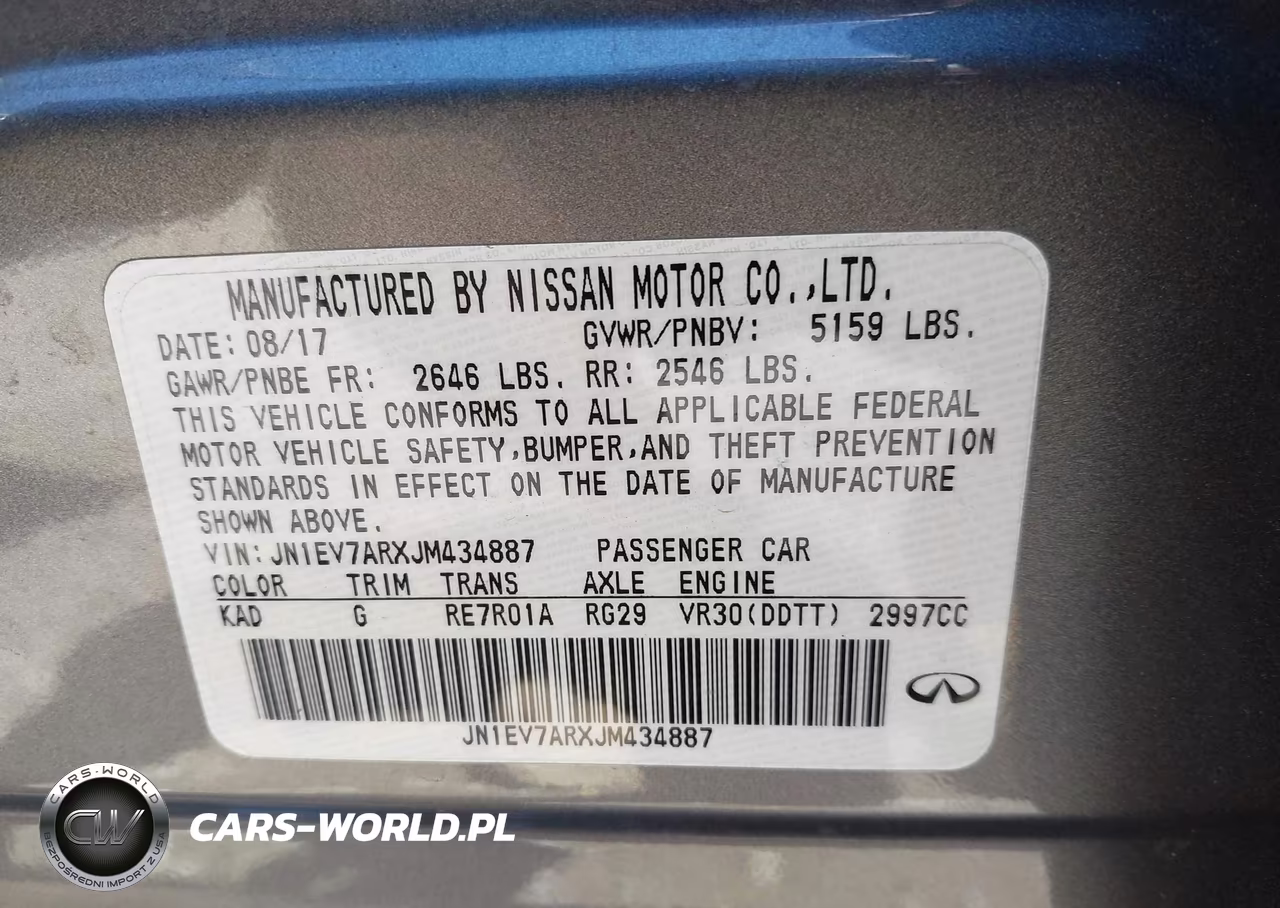 2018 Infiniti Q50 3.0T Luxe VIN:JN1EV7ARXJM434887 - 9