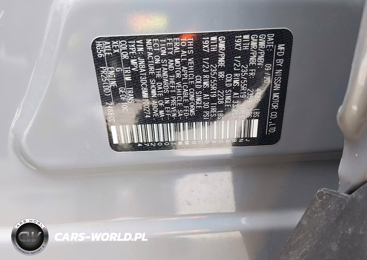 2021 Nissan Rogue Platinum Fwd VIN:JN8AT3DC8MW100274 - 9