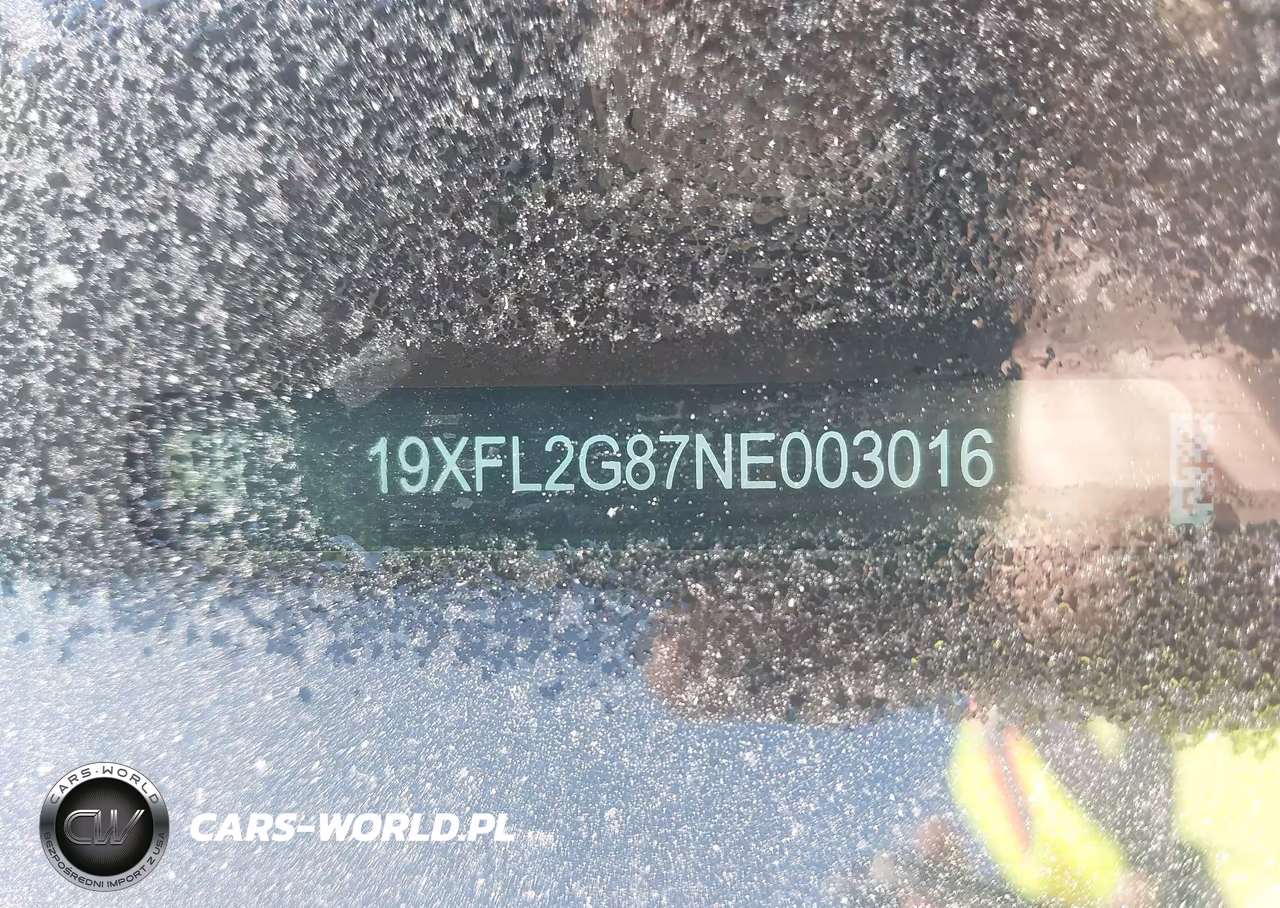 2022 Honda Civic Sport VIN:19XFL2G87NE003016 - 9