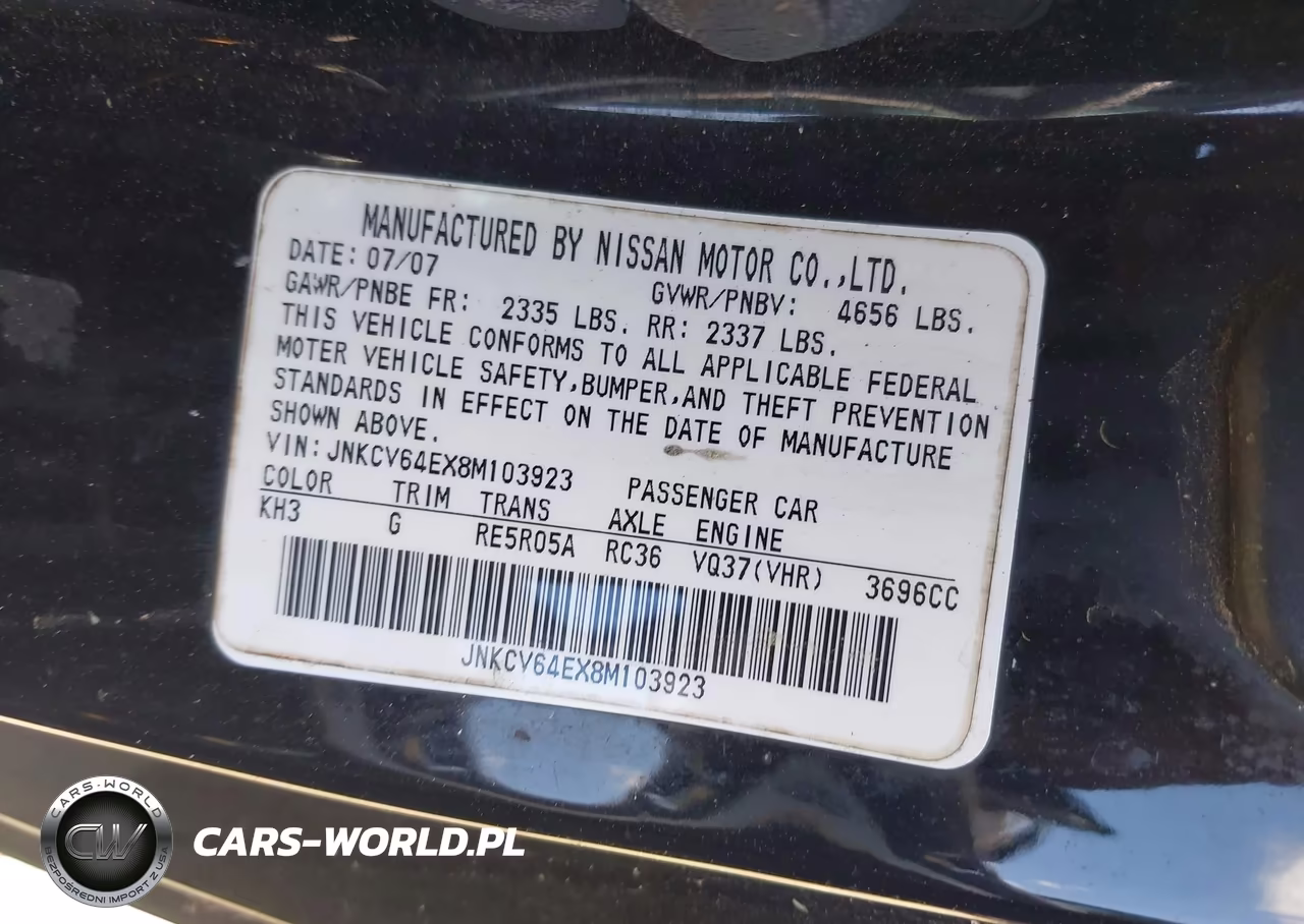 2008 Infiniti G37 Journey VIN:JNKCV64EX8M103923 - 9