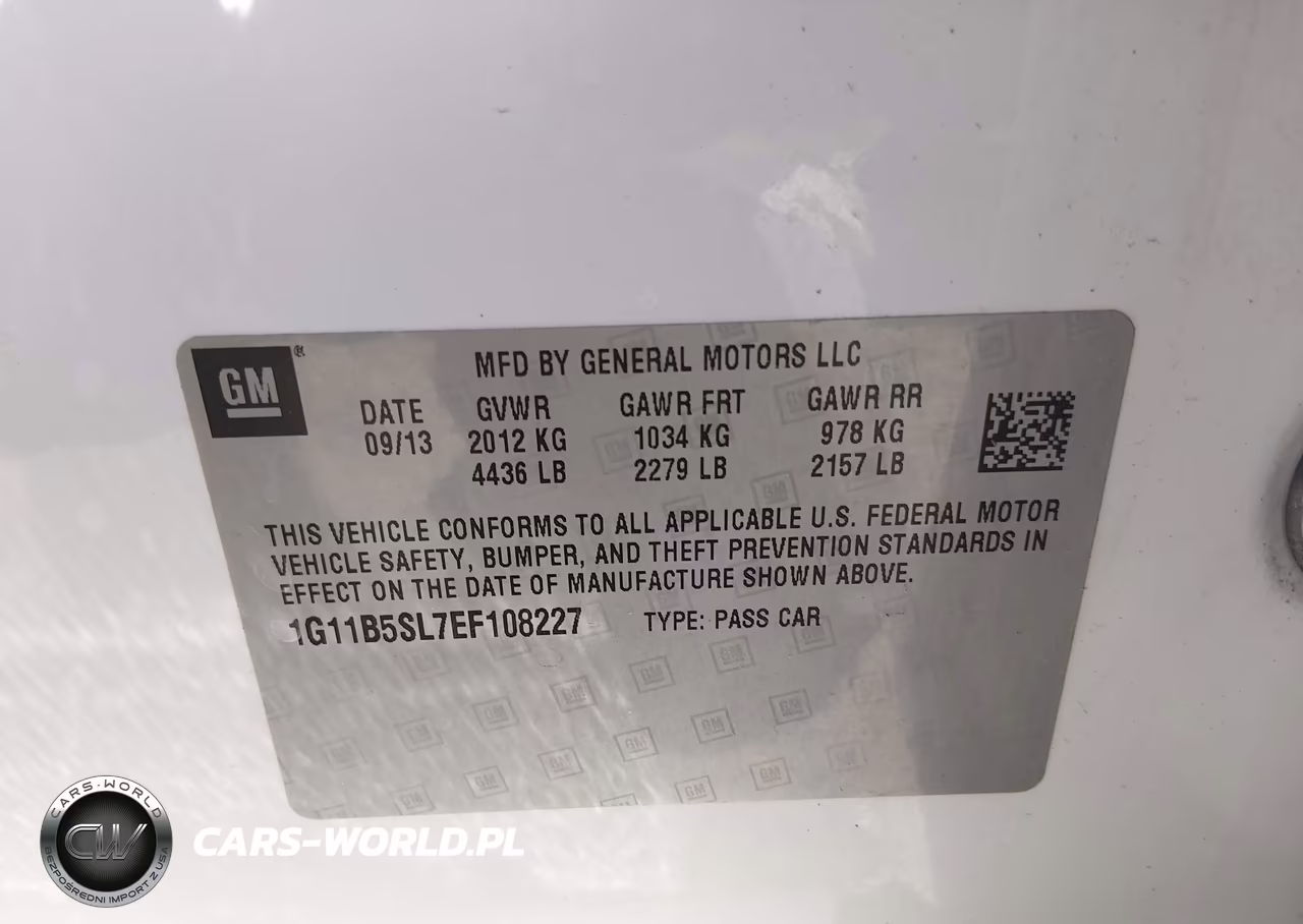 2014 Chevrolet Malibu 1Ls VIN:1G11B5SL7EF108227 - 9