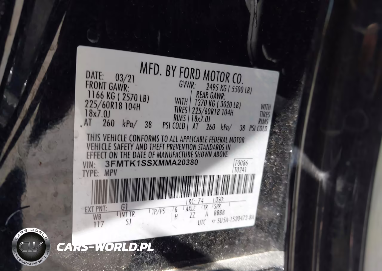 2021 Ford Mustang Mach-E Select VIN:3FMTK1SSXMMA20380 - 9