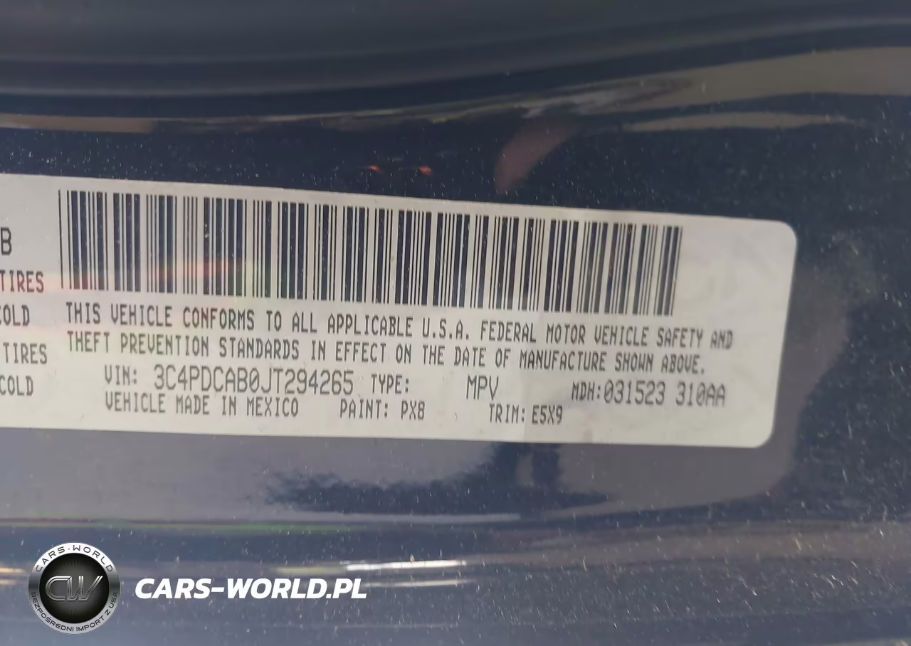 2018 Dodge Journey Se VIN:3C4PDCAB0JT294265 - 9