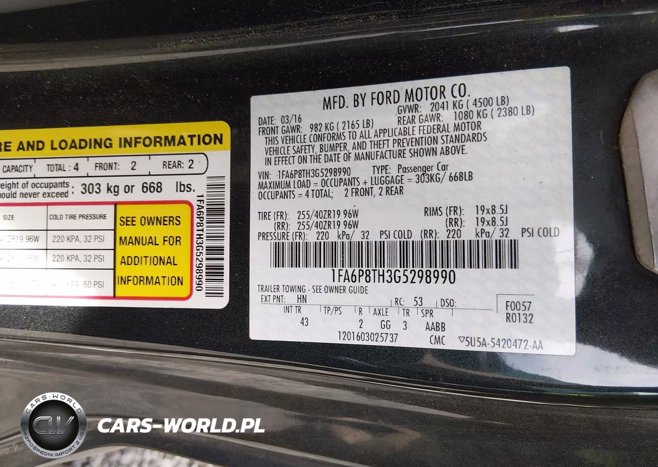2016 Ford Mustang Ecoboost VIN:1FA6P8TH3G5298990 - 9