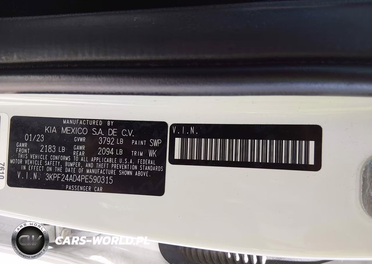 2023 Kia Forte Lxs VIN:3KPF24AD4PE590315 - 9