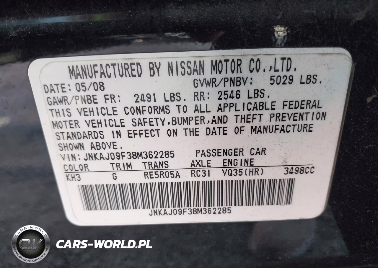 2008 Infiniti Ex35 Journey VIN:JNKAJ09F38M362285 - 9