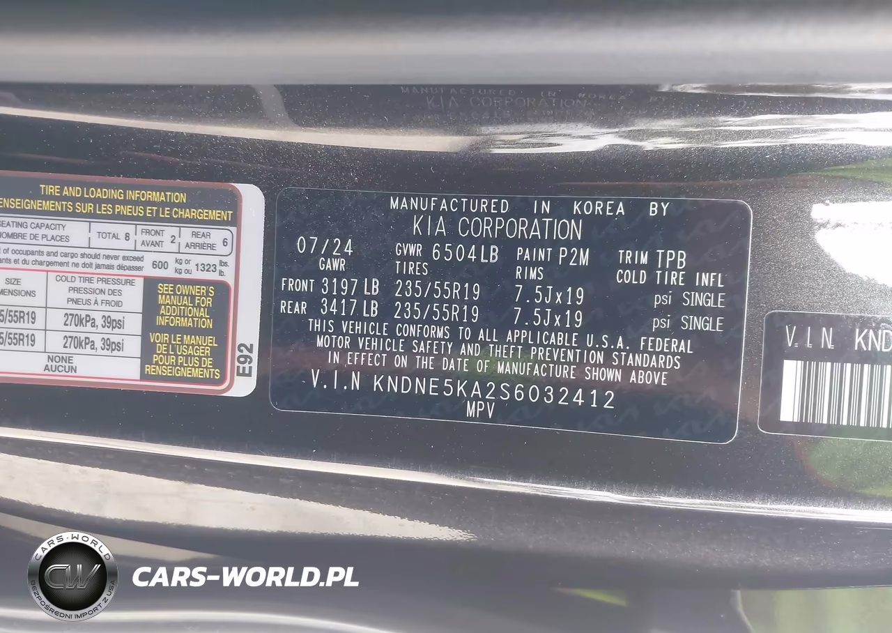 2025 Kia Carnival Mpv Hybrid Sx VIN:KNDNE5KA2S6032412 - 9
