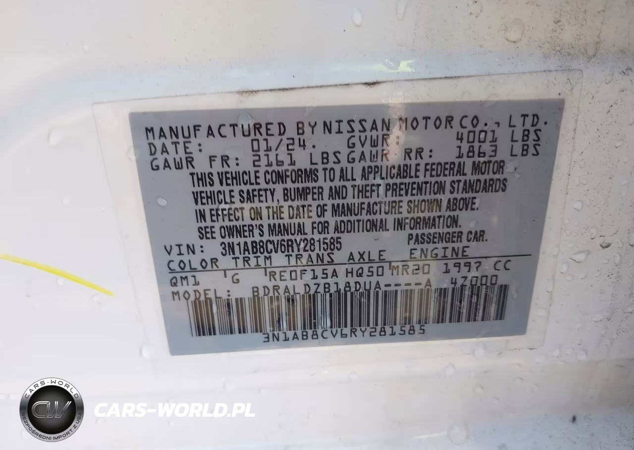 2024 Nissan Sentra Sv Xtronic Cvt VIN:3N1AB8CV6RY281585 - 9