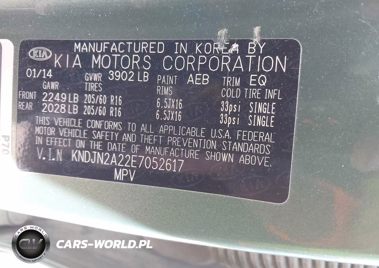 2014 Kia Soul VIN:KNDJN2A22E7052617 - 9