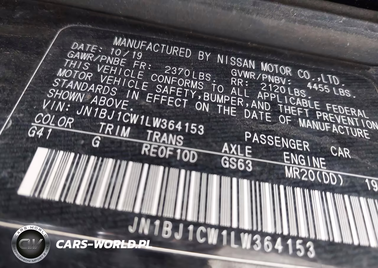 2020 Nissan Rogue Sport Sl Awd Xtronic Cvt VIN:JN1BJ1CW1LW364153 - 9