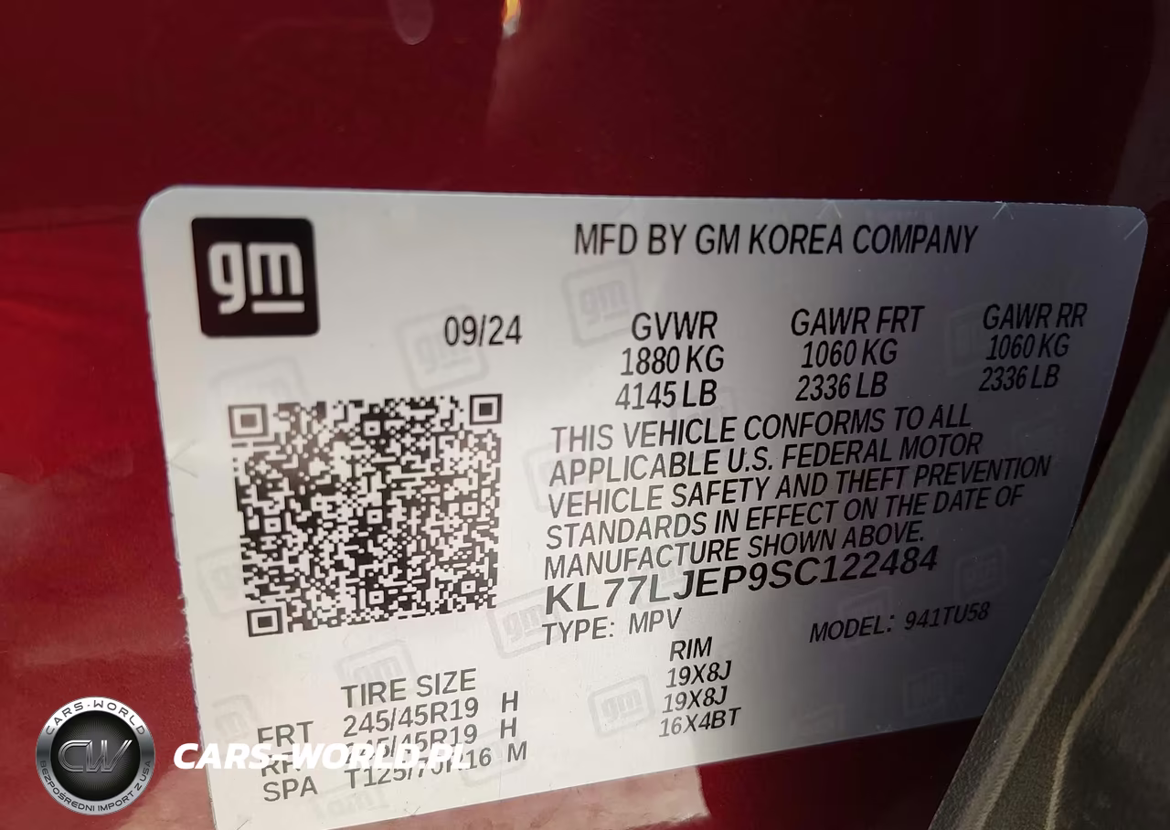 2025 Chevrolet Trax Fwd 2Rs VIN:KL77LJEP9SC122484 - 9