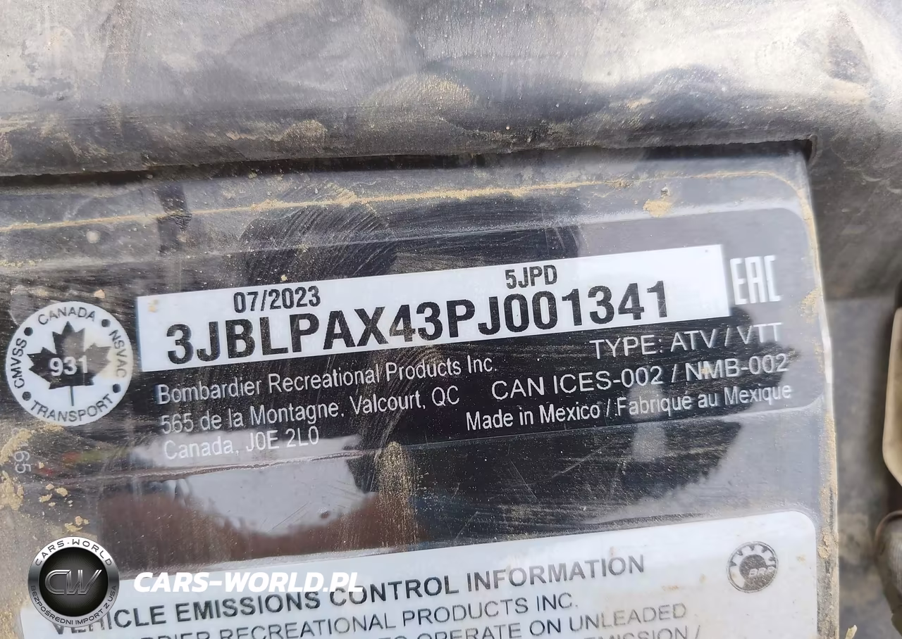2023 Can-Am Outlander Max Xt 1000R-Xt-P 1000R VIN:3JBLPAX43PJ001341 - 10