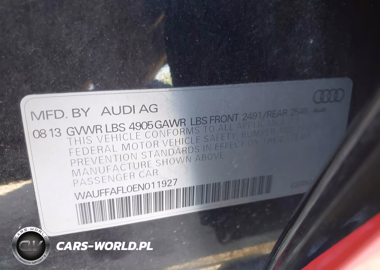 2014 Audi A4 2.0T Premium VIN:WAUFFAFL0EN011927 - 9
