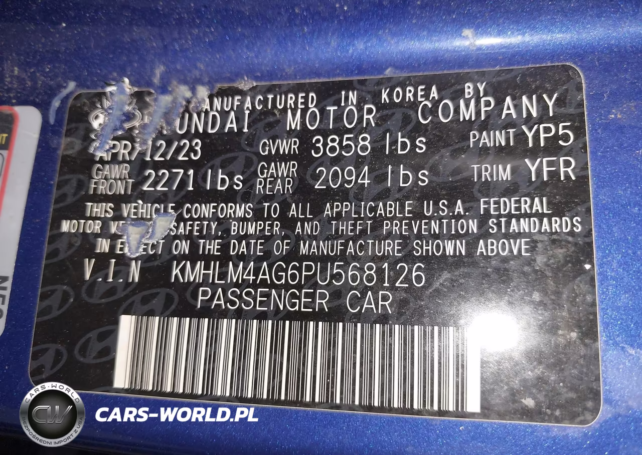 2023 Hyundai Elantra Sel VIN:KMHLM4AG6PU568126 - 9