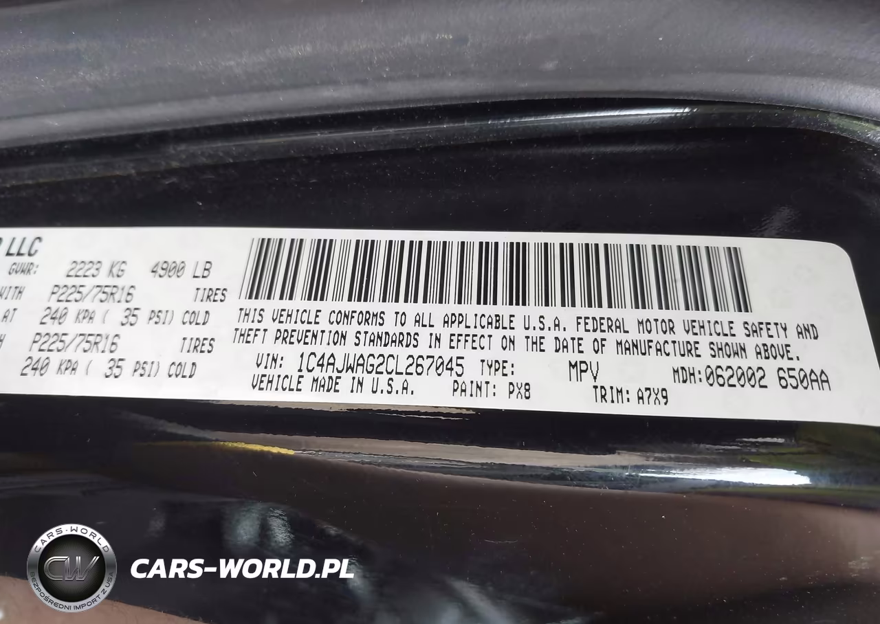 2012 Jeep Wrangler Sport VIN:1C4AJWAG2CL267045 - 9