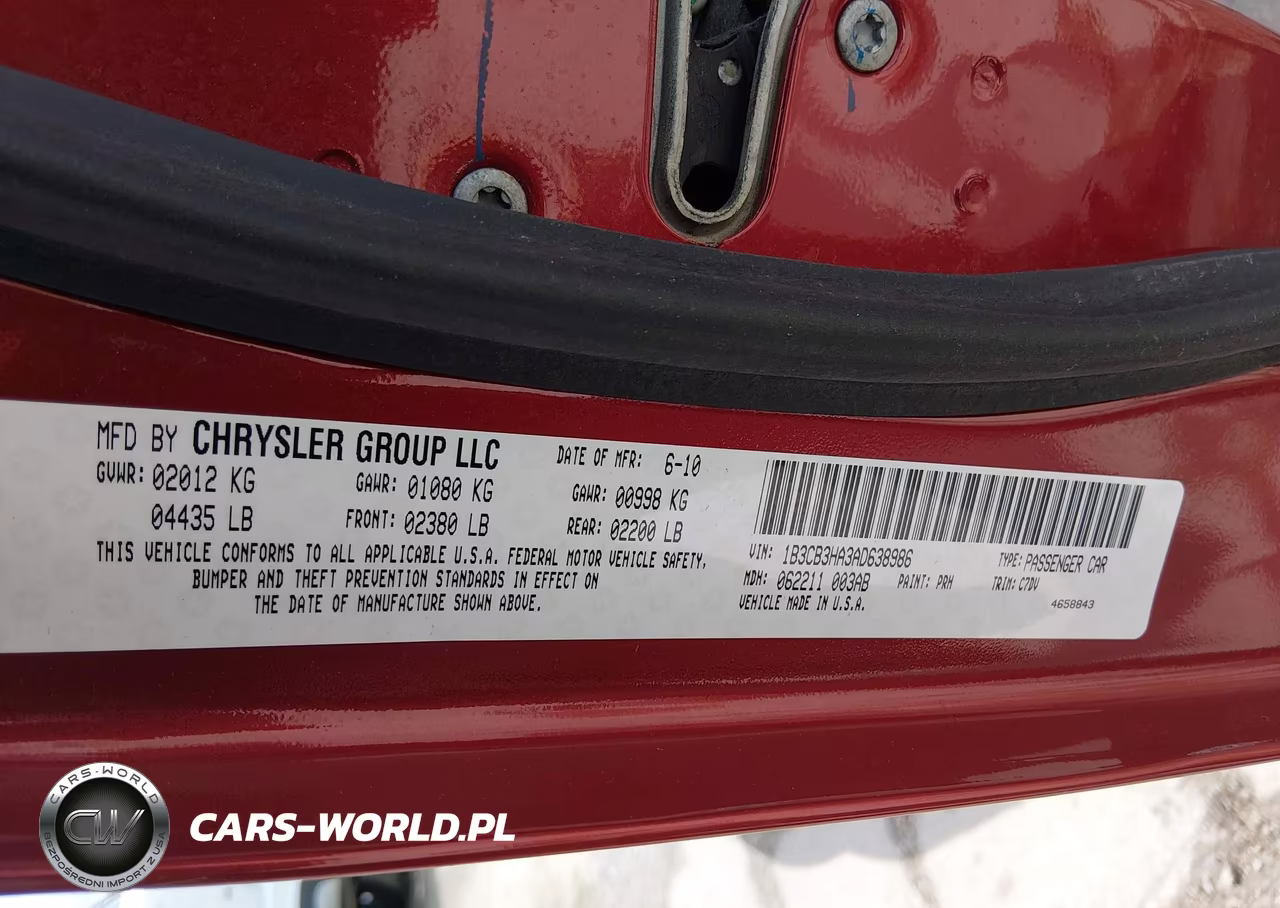 2010 Dodge Caliber Mainstreet VIN:1B3CB3HA3AD638986 - 9