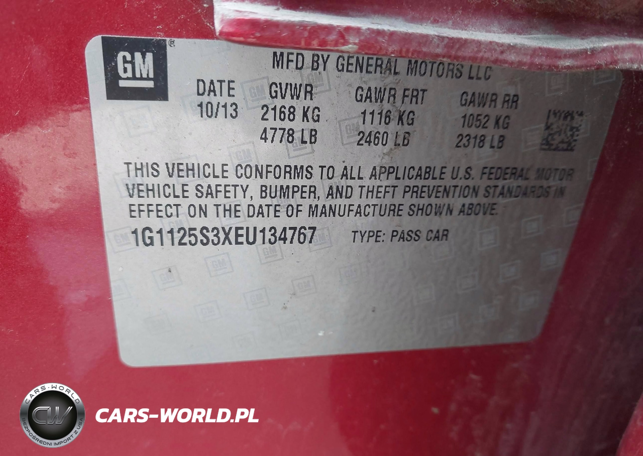 2014 Chevrolet Impala 2Lt VIN:1G1125S3XEU134767 - 9