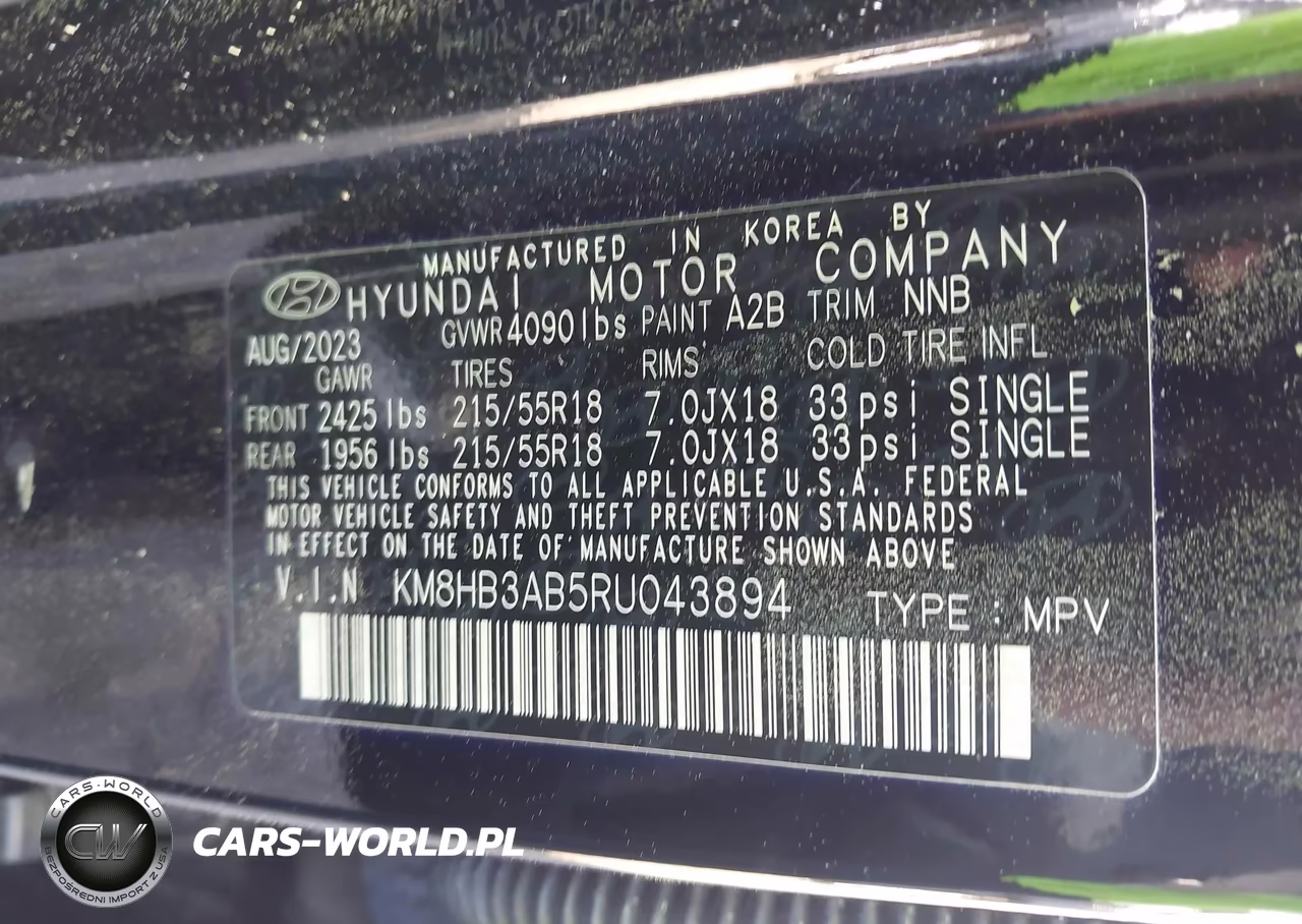 2024 Hyundai Kona Sel VIN:KM8HB3AB5RU043894 - 9