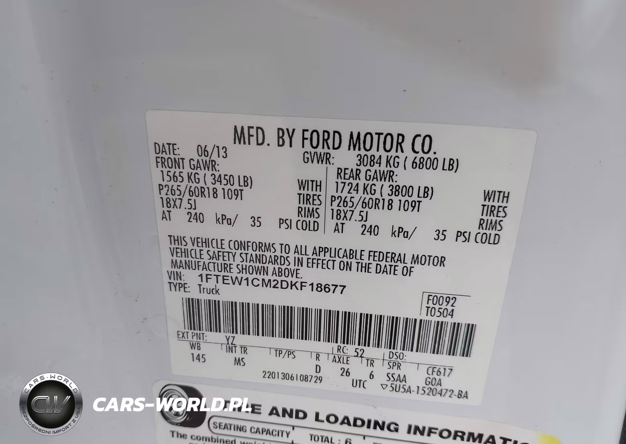 2013 Ford F-150 Xlt VIN:1FTEW1CM2DKF18677 - 9