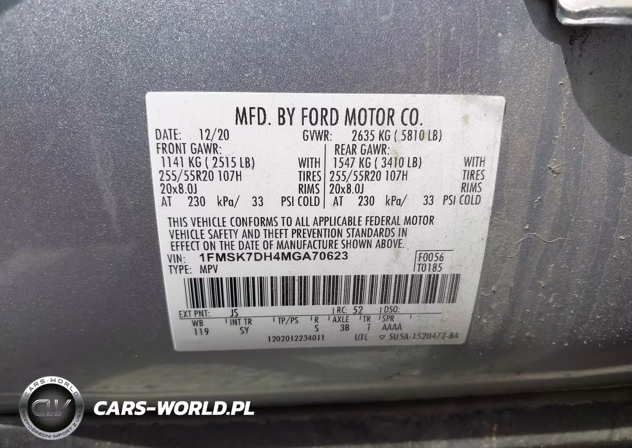 2021 Ford Explorer Xlt VIN:1FMSK7DH4MGA70623 - 9