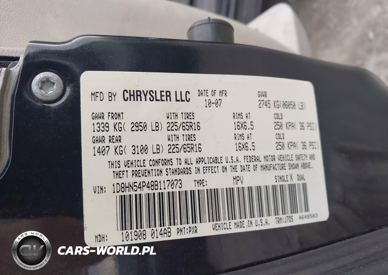 2008 Dodge Grand Caravan Sxt VIN:1D8HN54P48B117073 - 9
