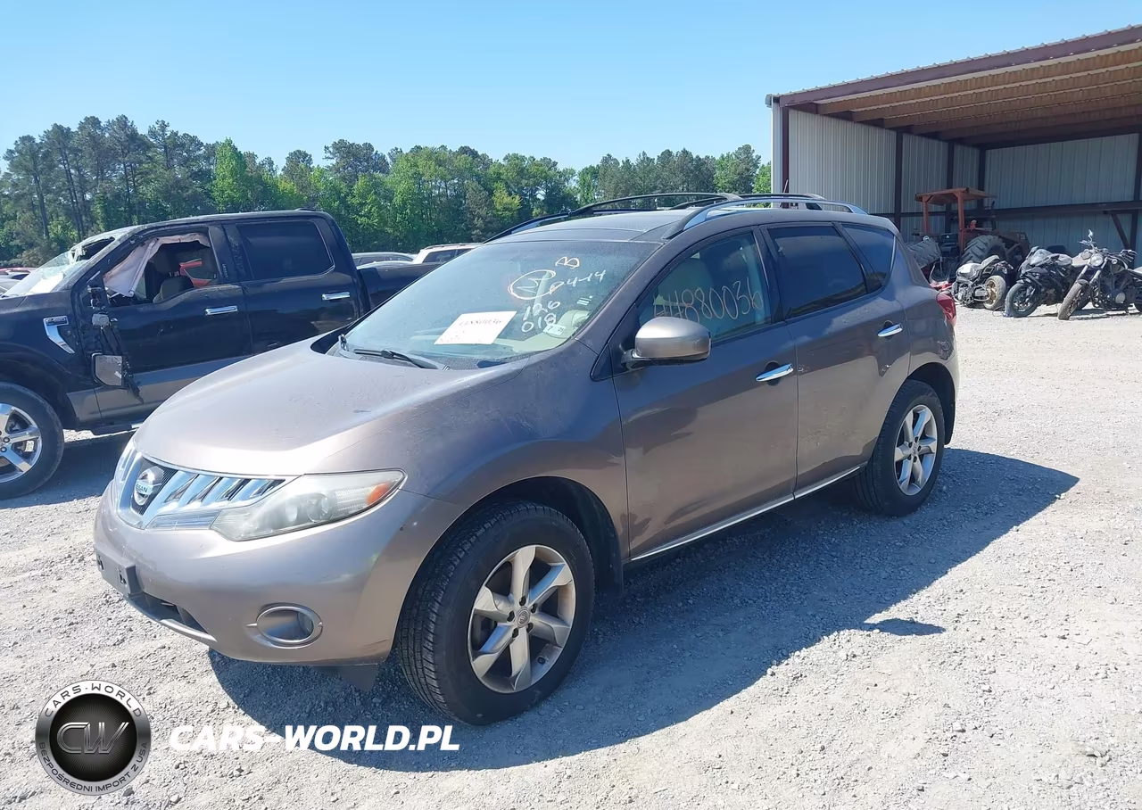 2010 Nissan Murano Sl VIN:JN8AZ1MW9AW126018 - 2