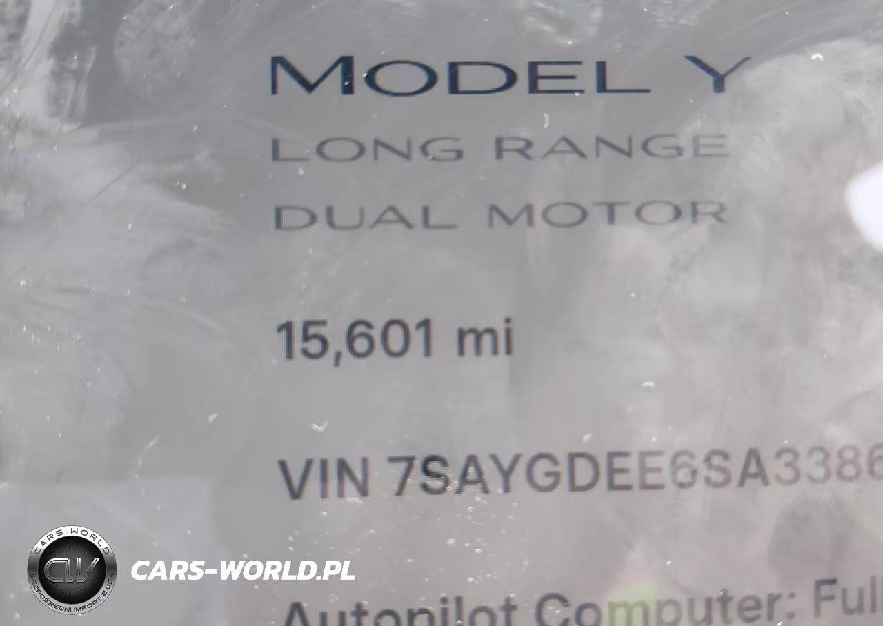 2025 Tesla Model Y Long Range Dual Motor All-Wheel Drive VIN:7SAYGDEE6SA338601 - 16