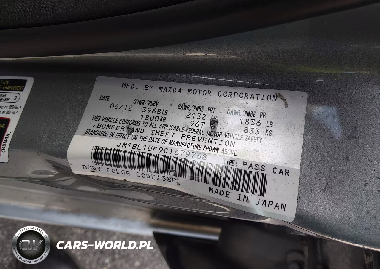 2012 Mazda Mazda3 I Sport VIN:JM1BL1UF9C1679768 - 9