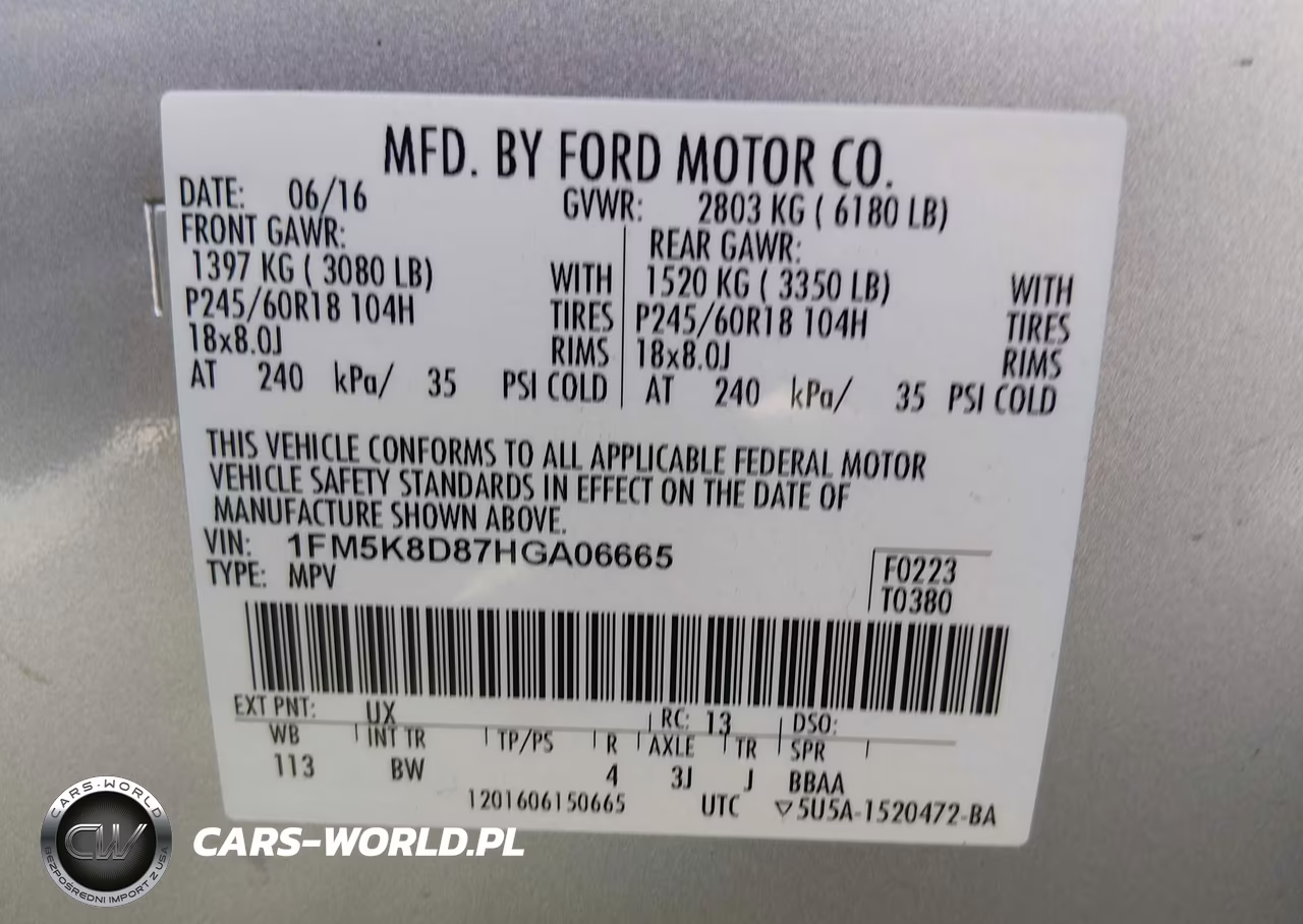 2017 Ford Explorer Xlt VIN:1FM5K8D87HGA06665 - 9
