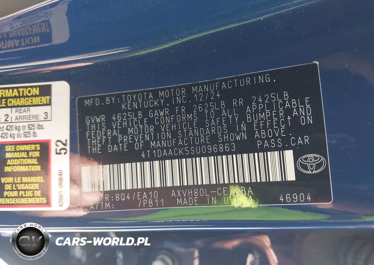 2025 Toyota Camry Se VIN:4T1DAACK5SU096863 - 9