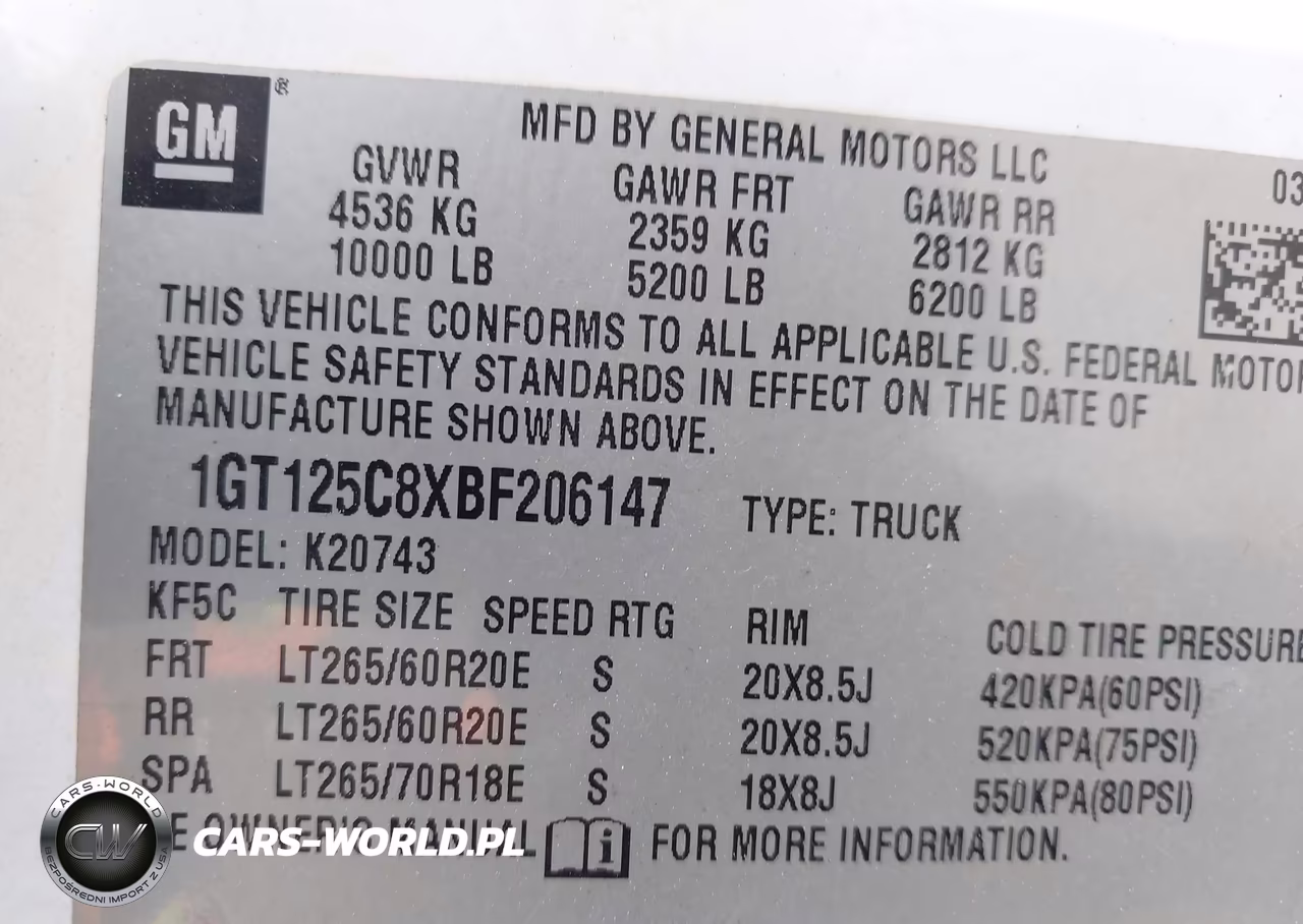 2011 GMC Sierra 2500Hd Denali VIN:1GT125C8XBF206147 - 9