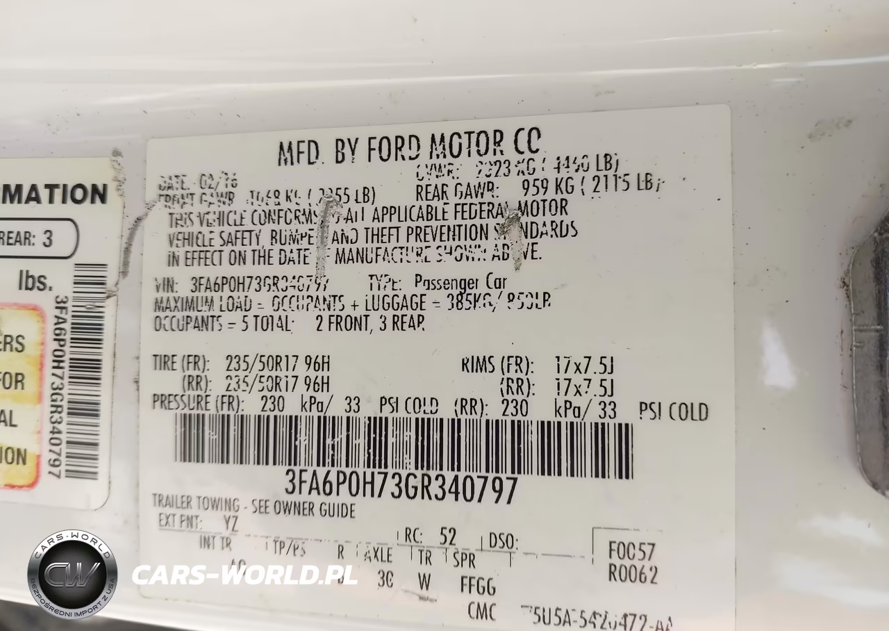 2016 Ford Fusion Se VIN:3FA6P0H73GR340797 - 9