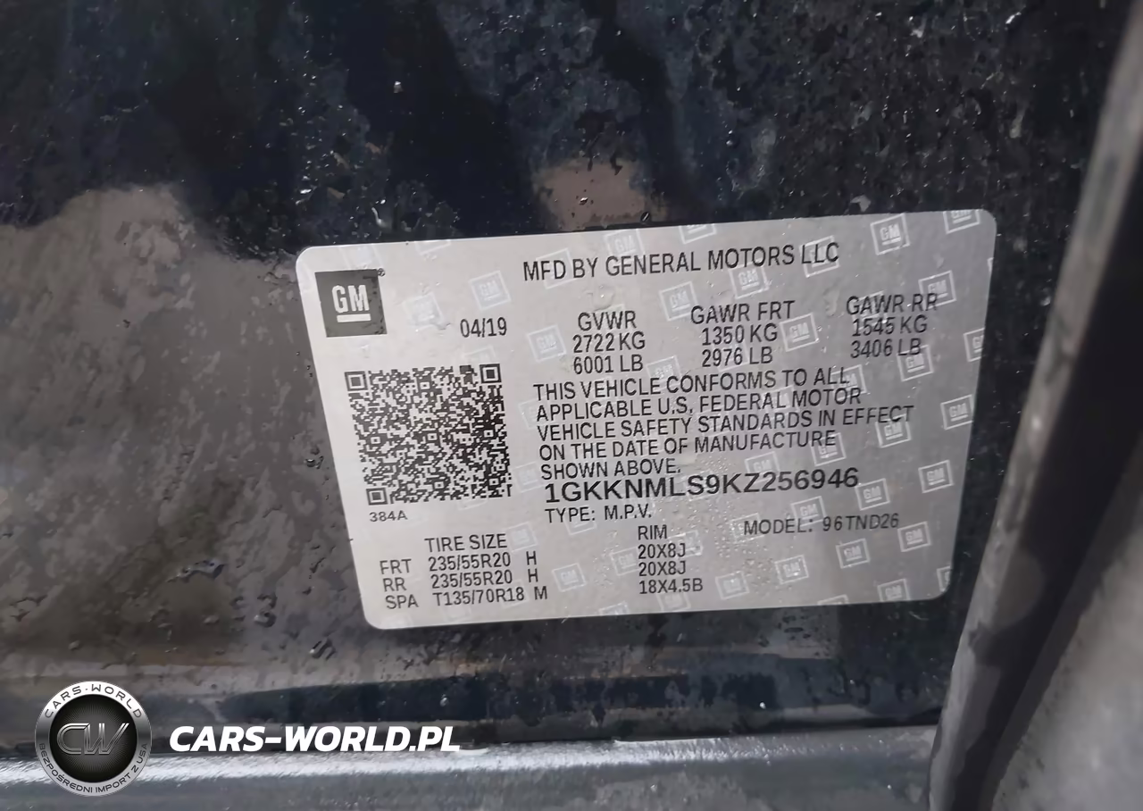 2019 GMC Acadia Slt-1 VIN:1GKKNMLS9KZ256946 - 9