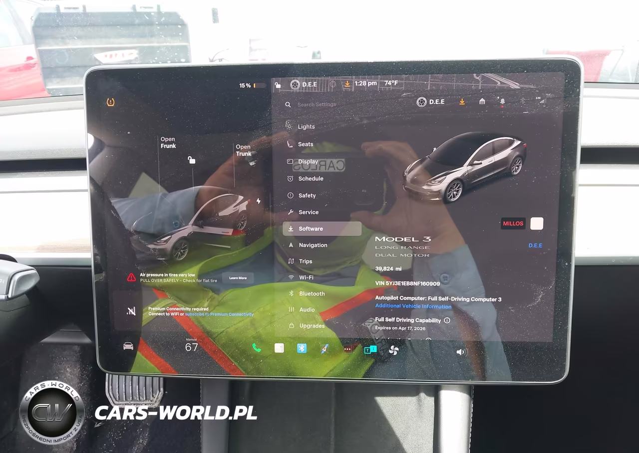 2022 Tesla Model 3 Long Range Dual Motor All-Wheel Drive VIN:5YJ3E1EB8NF160909 - 19