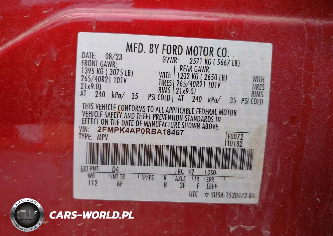 2024 Ford Edge St VIN:2FMPK4AP0RBA18467 - 9