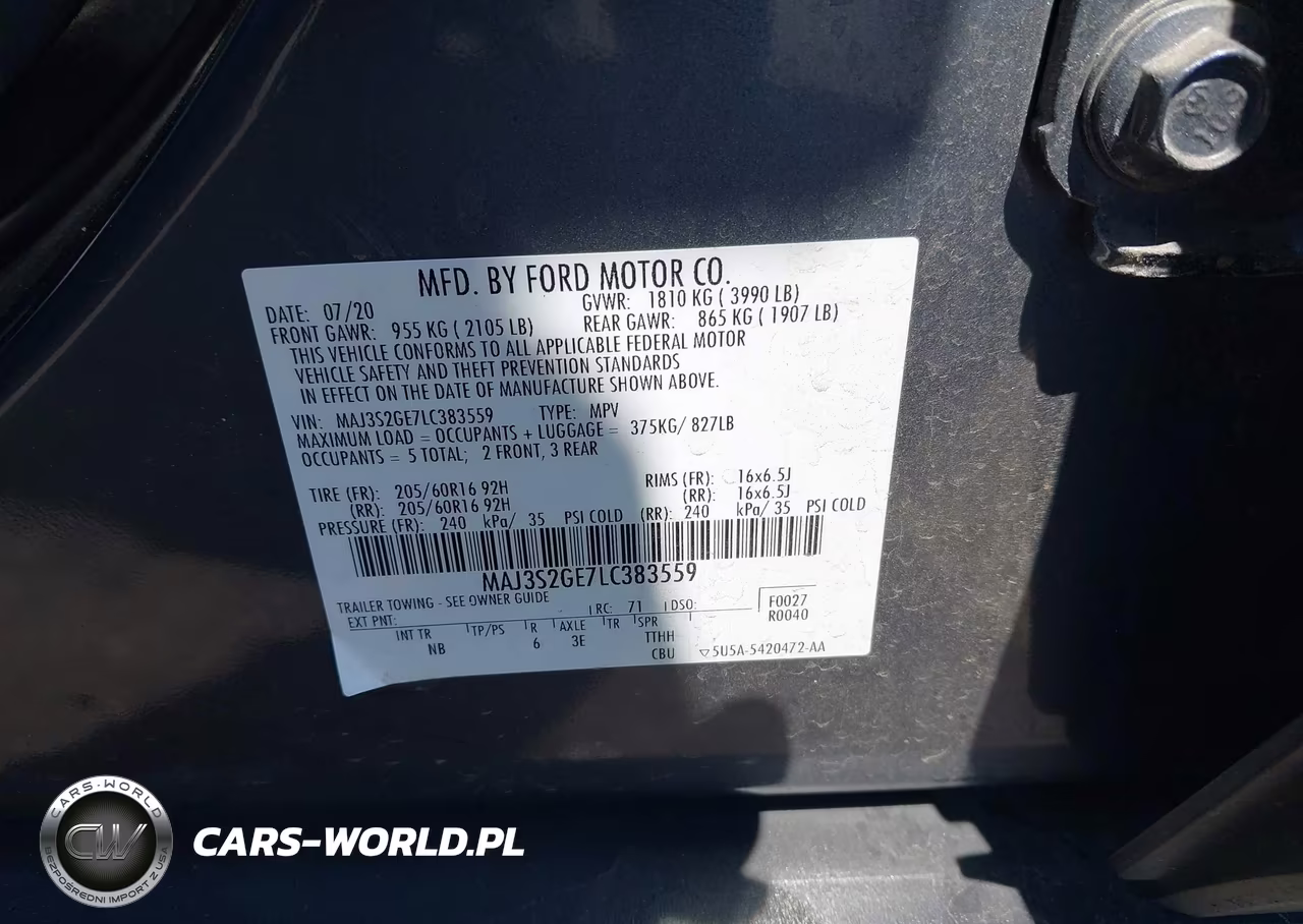 2020 Ford Ecosport Se VIN:MAJ3S2GE7LC383559 - 9