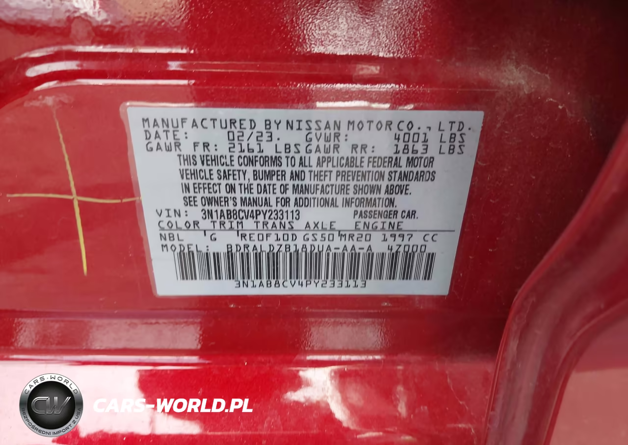 2023 Nissan Sentra Sv Xtronic Cvt VIN:3N1AB8CV4PY233113 - 9