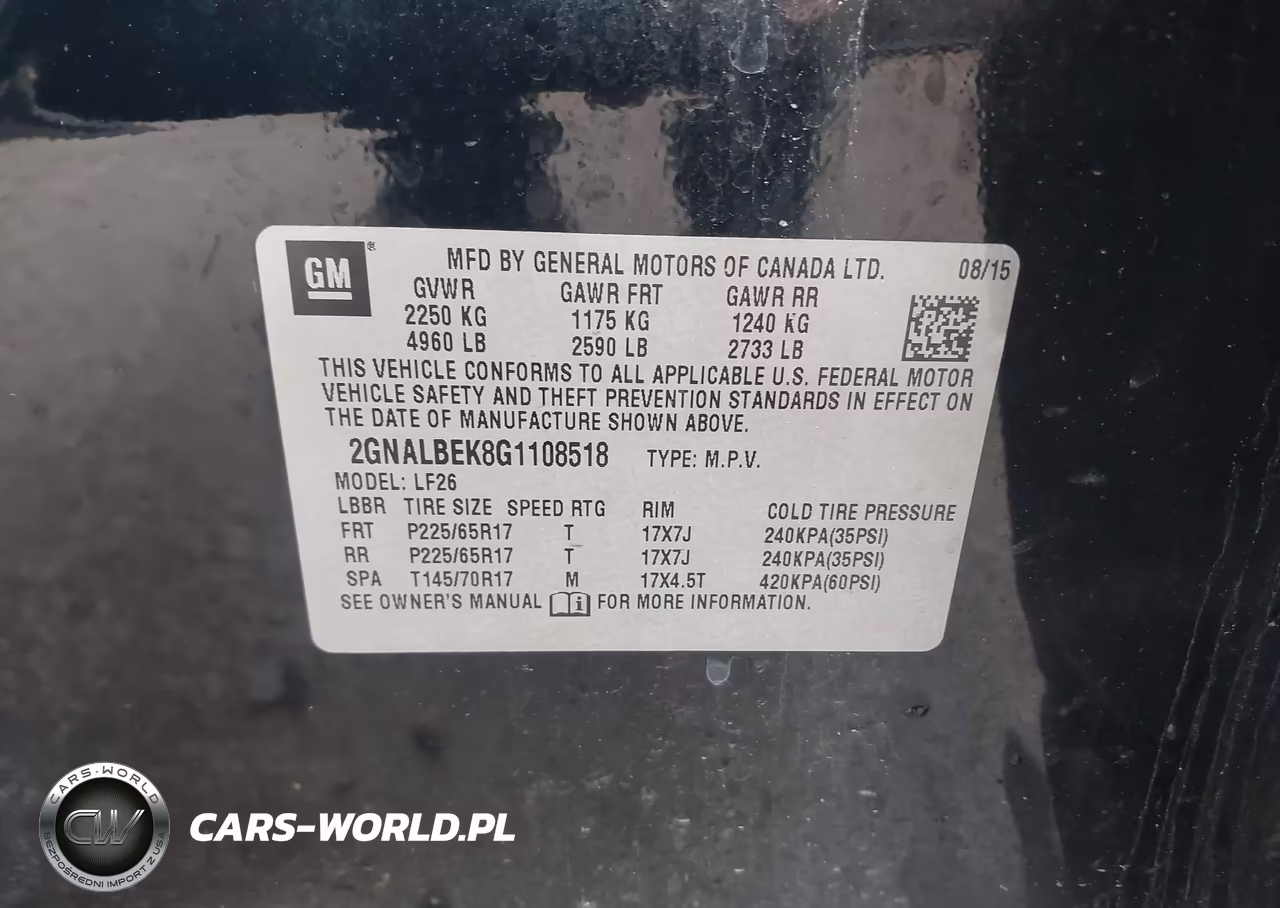 2016 Chevrolet Equinox Ls VIN:2GNALBEK8G1108518 - 9
