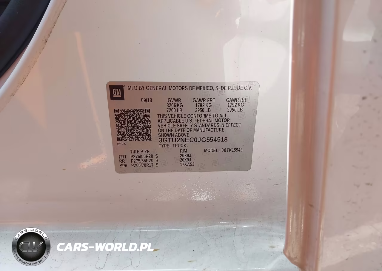 2018 GMC Sierra 1500 Slt VIN:3GTU2NEC0JG554518 - 9