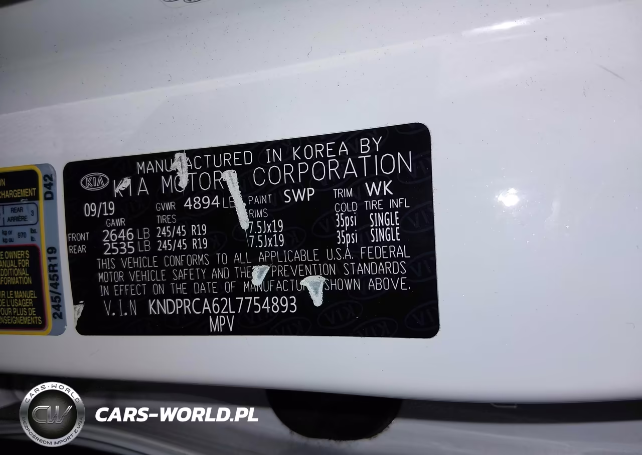 2020 Kia Sportage Sx Turbo VIN:KNDPRCA62L7754893 - 9