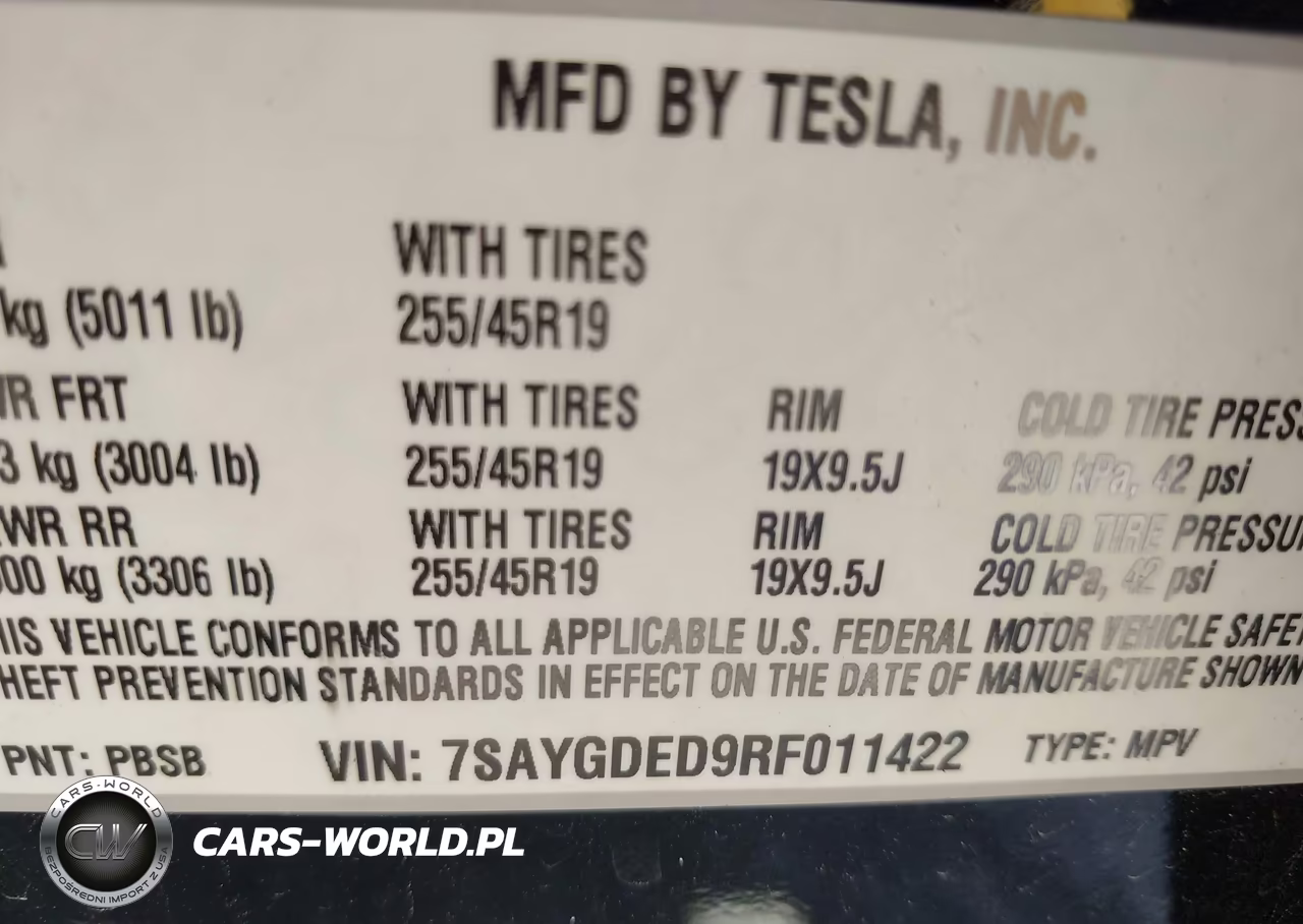 2024 Tesla Model Y Long Range Single Motor Rear-Wheel Drive-Rwd VIN:7SAYGDED9RF011422 - 9