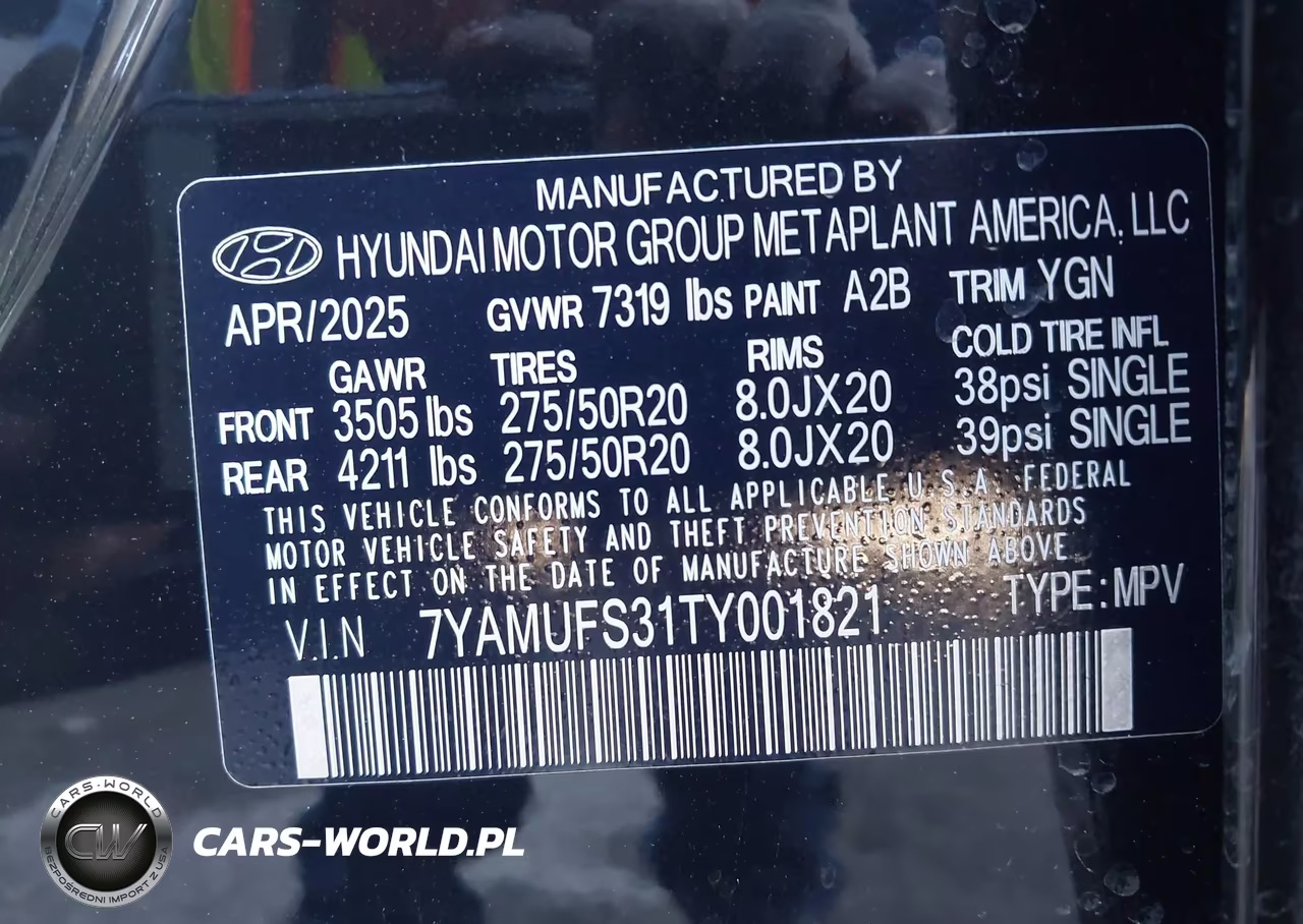 2026 Hyundai Ioniq 9 Sel VIN:7YAMUFS31TY001821 - 9